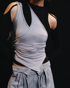 Pleated Wide Leg - Stone