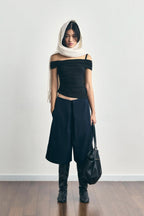 Volumetric Pleat Short - Navy