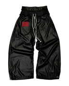 Rich Double Waisted Pants - Black
