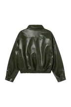 Leather Jacket - Olive
