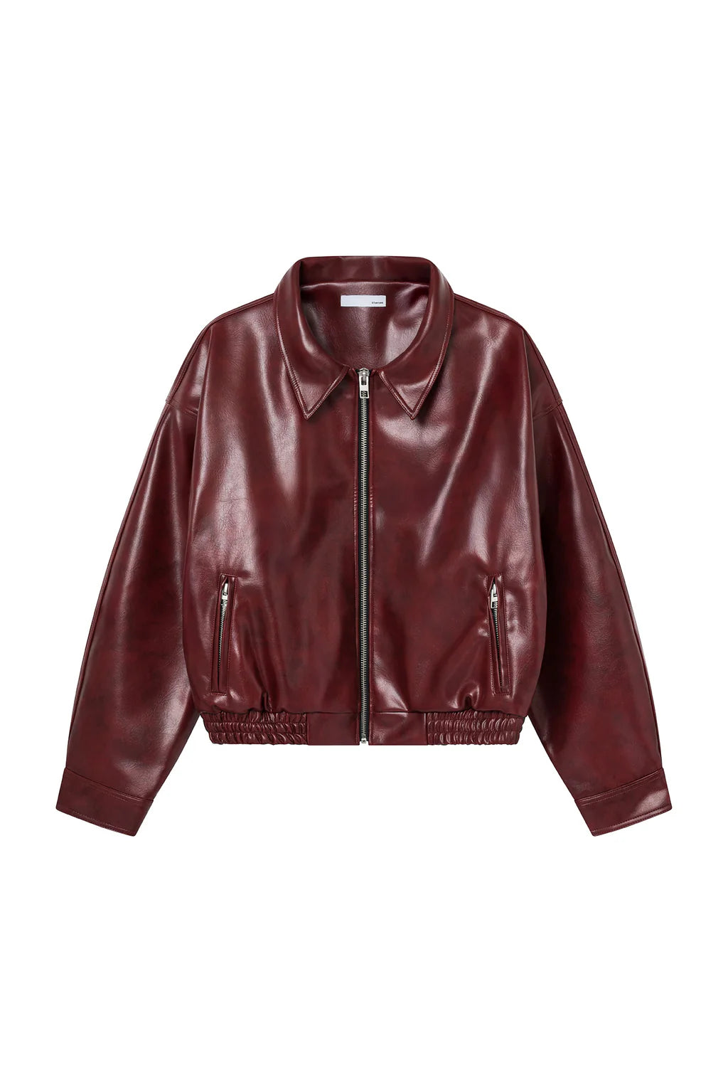 Leather Jacket - Burgundy