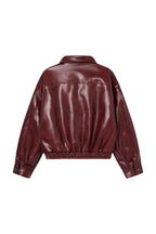 Leather Jacket - Burgundy