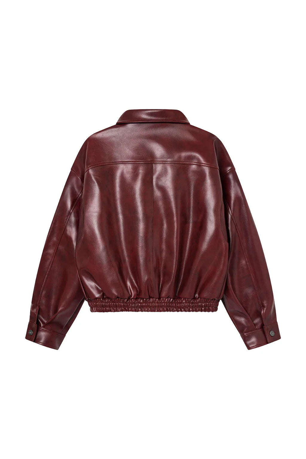 Leather Jacket - Burgundy