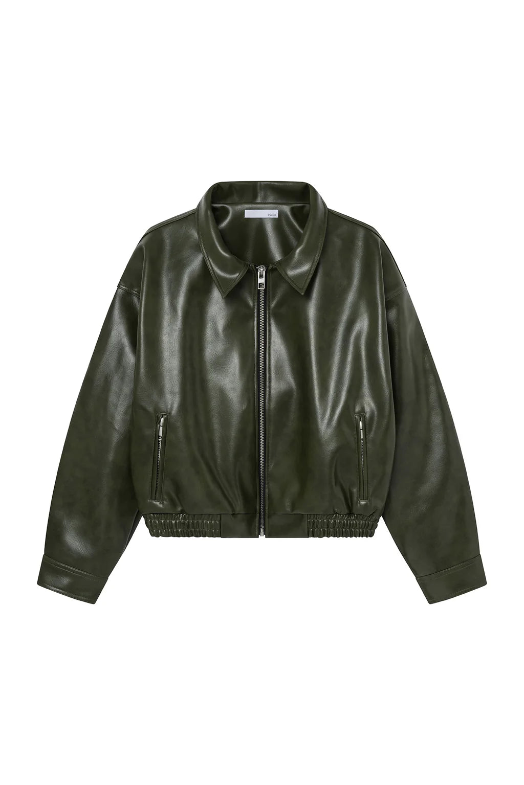 Leather Jacket - Olive
