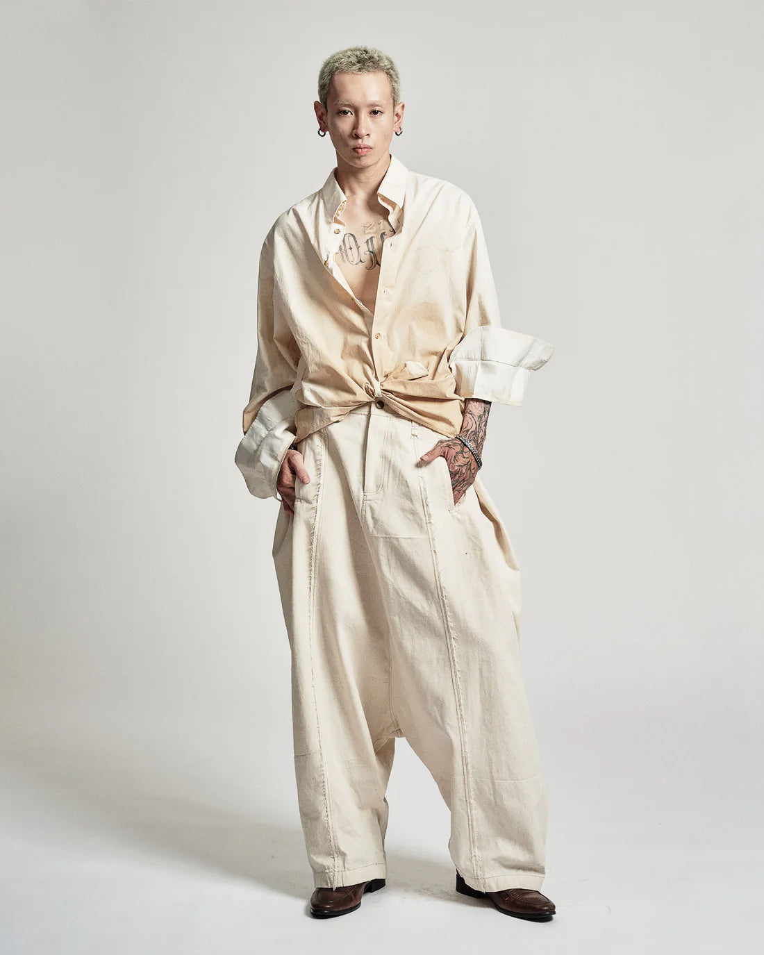 Coffee Stain Shirt - Cream