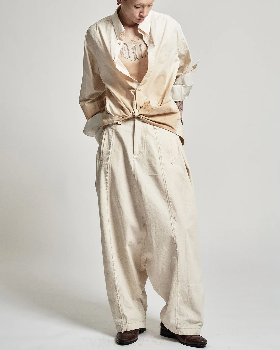 Coffee Stain Shirt - Cream