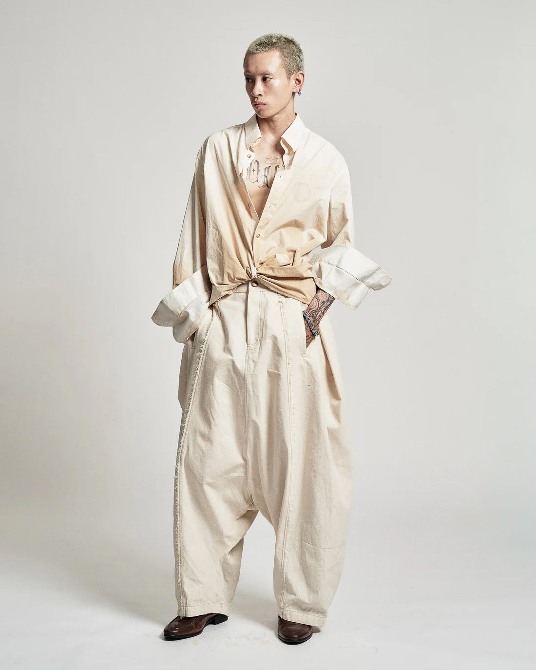 Coffee Stain Shirt - Cream