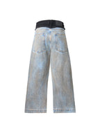 Dual-Waist Jeans - Denim