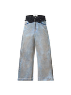 Dual-Waist Jeans - Denim