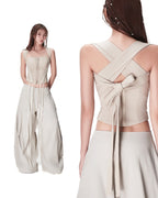 String Corset - Cream