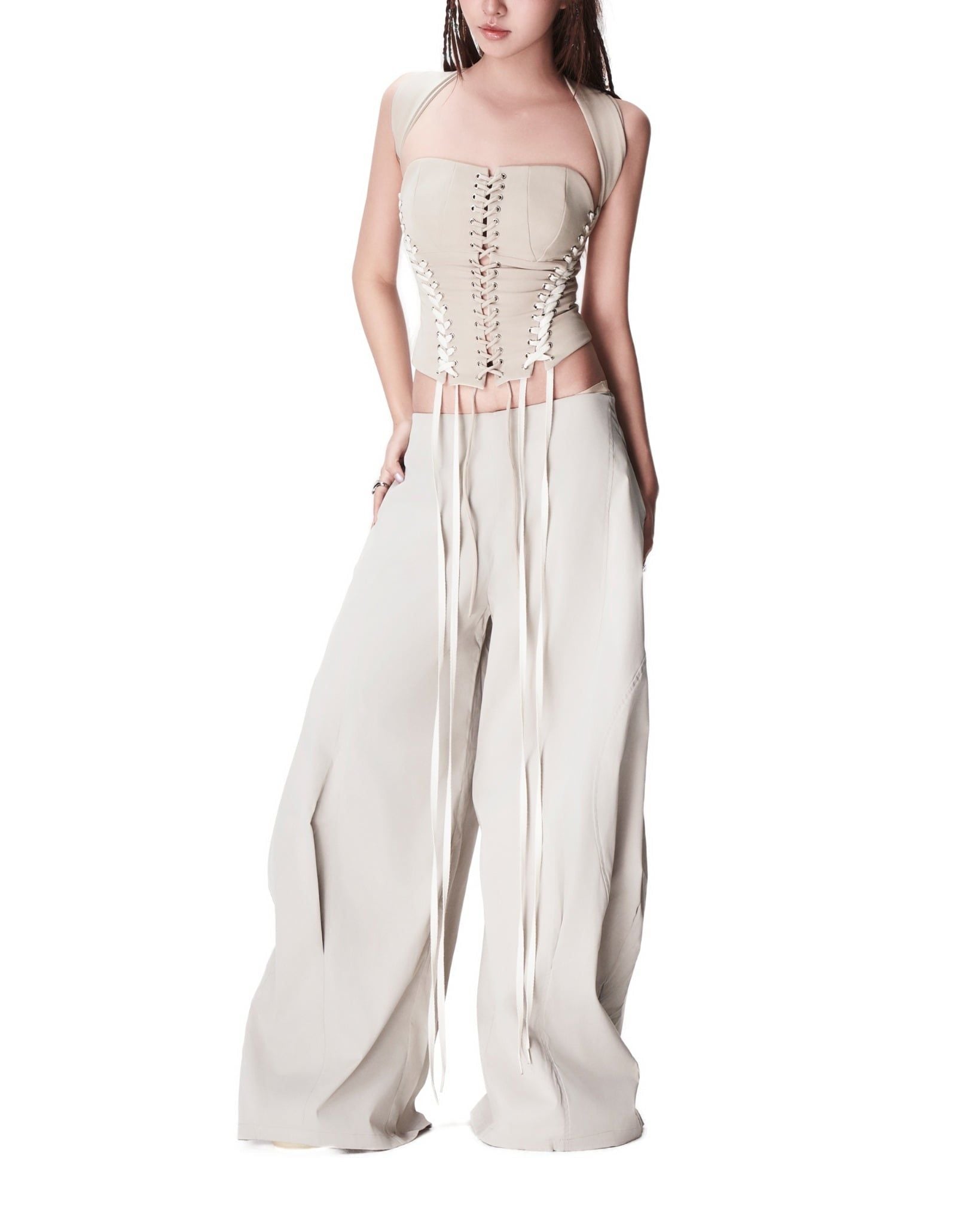 String Corset - Cream