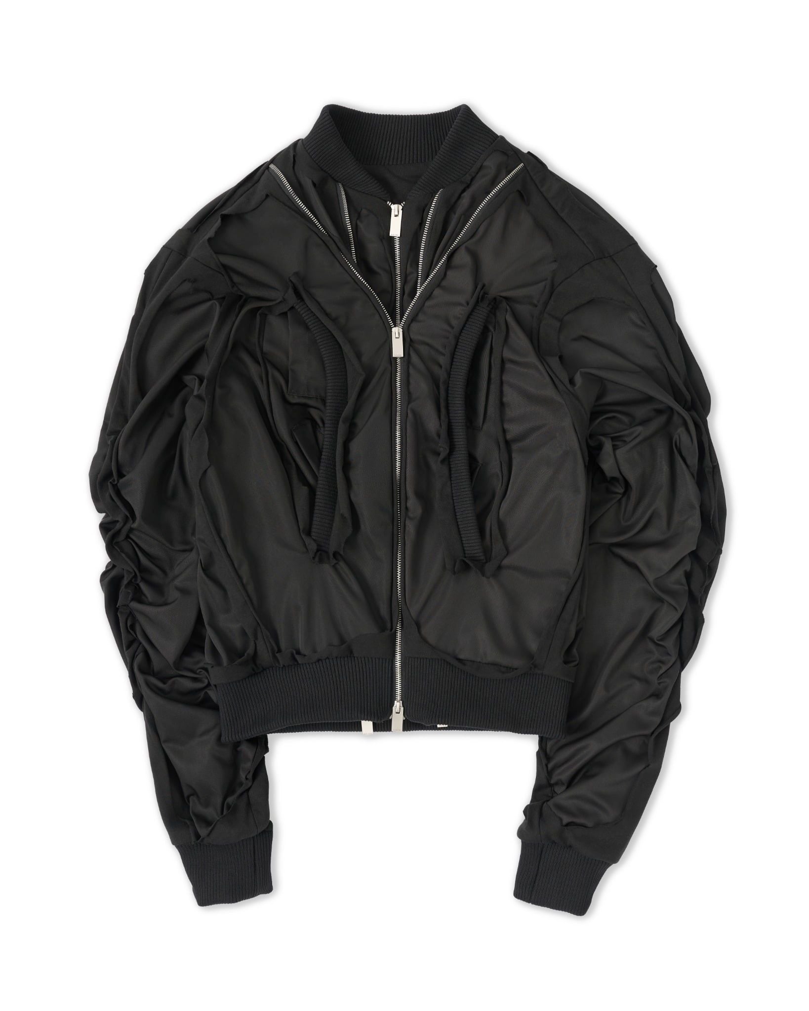 SPYDER MULTI ZIPPER FRINGE BOMBER JACKET