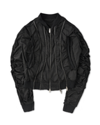 SPYDER MULTI ZIPPER FRINGE BOMBER JACKET