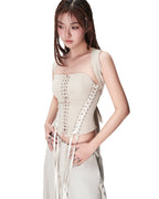 String Corset - Cream
